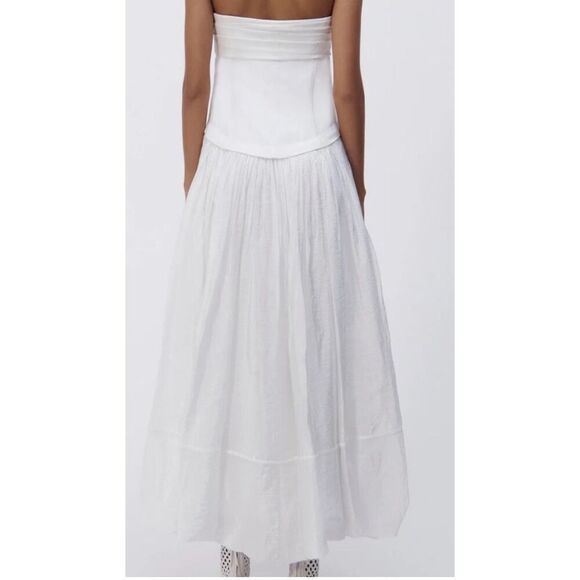 SIMKHAI Ala Corset Sleeveless Dress in White NWT Size 4 - Picture 3 of 16